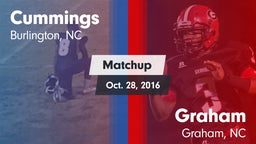 Matchup: Cummings  vs. Graham  2016