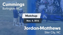 Matchup: Cummings  vs. Jordan-Matthews  2016