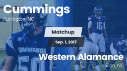 Matchup: Cummings  vs. Western Alamance  2017