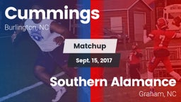 Matchup: Cummings  vs. Southern Alamance  2017