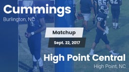 Matchup: Cummings  vs. High Point Central  2017