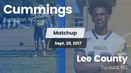 Matchup: Cummings  vs. Lee County  2017