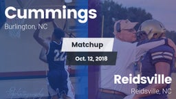 Matchup: Cummings  vs. Reidsville  2018