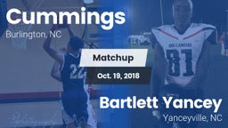 Matchup: Cummings  vs. Bartlett Yancey  2018