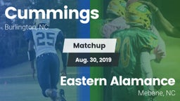 Matchup: Cummings  vs. Eastern Alamance  2019