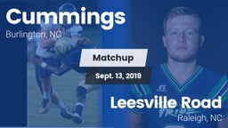 Matchup: Cummings  vs. Leesville Road  2019