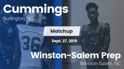 Matchup: Cummings  vs. Winston-Salem Prep  2019