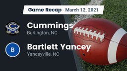 Recap: Cummings  vs. Bartlett Yancey  2021