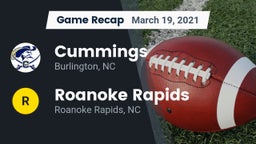 Recap: Cummings  vs. Roanoke Rapids  2021