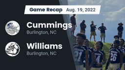 Recap: Cummings  vs. Williams  2022