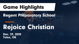 Regent Preparatory School  vs Rejoice Christian  Game Highlights - Dec. 29, 2020