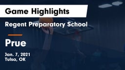 Regent Preparatory School  vs Prue Game Highlights - Jan. 7, 2021