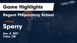Regent Preparatory School  vs Sperry  Game Highlights - Jan. 8, 2021