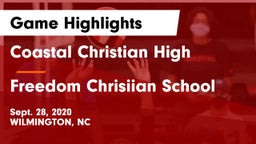 Coastal Christian High vs Freedom Chrisiian School Game Highlights - Sept. 28, 2020