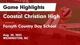 Coastal Christian High vs Forsyth Country Day School Game Highlights - Aug. 20, 2022