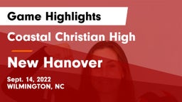 Coastal Christian High vs New Hanover  Game Highlights - Sept. 14, 2022
