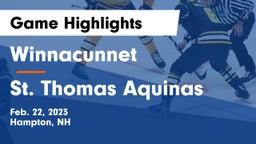 Winnacunnet  vs St. Thomas Aquinas Game Highlights - Feb. 22, 2023