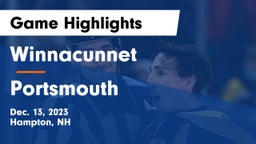Winnacunnet  vs Portsmouth  Game Highlights - Dec. 13, 2023