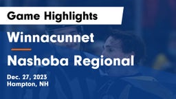 Winnacunnet  vs Nashoba Regional  Game Highlights - Dec. 27, 2023