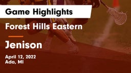 Forest Hills Eastern  vs Jenison   Game Highlights - April 12, 2022