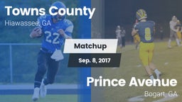 Matchup: Towns County High vs. Prince Avenue  2017
