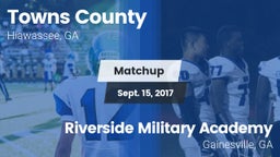 Matchup: Towns County High vs. Riverside Military Academy  2017