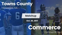 Matchup: Towns County High vs. Commerce  2017