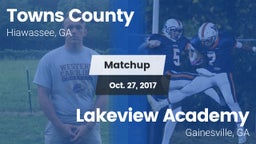Matchup: Towns County High vs. Lakeview Academy  2017