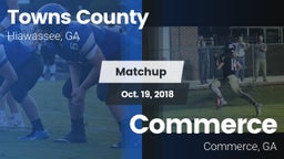 Matchup: Towns County High vs. Commerce  2018