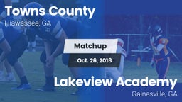 Matchup: Towns County High vs. Lakeview Academy  2018
