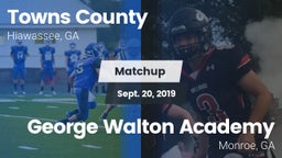 Matchup: Towns County High vs. George Walton Academy  2019