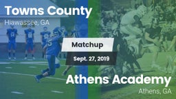 Matchup: Towns County High vs. Athens Academy 2019