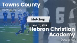 Matchup: Towns County High vs. Hebron Christian Academy  2019