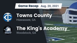 Recap: Towns County  vs. The King's Academy 2021