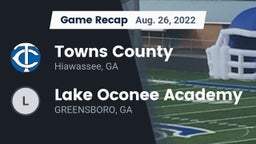 Recap: Towns County  vs. Lake Oconee Academy 2022