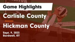 Carlisle County  vs Hickman County Game Highlights - Sept. 9, 2023