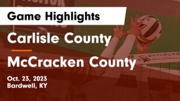 Carlisle County  vs McCracken County  Game Highlights - Oct. 23, 2023
