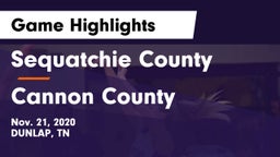 Sequatchie County  vs Cannon County  Game Highlights - Nov. 21, 2020