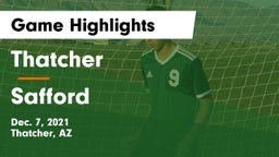 Thatcher  vs Safford  Game Highlights - Dec. 7, 2021