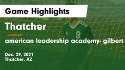 Thatcher  vs american leadership academy- gilbert north Game Highlights - Dec. 29, 2021