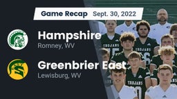 Recap: Hampshire  vs. Greenbrier East  2022