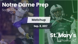 Matchup: Notre Dame Prep vs. St. Mary's  2017