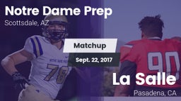 Matchup: Notre Dame Prep vs. La Salle  2017