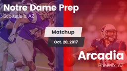 Matchup: Notre Dame Prep vs. Arcadia  2017