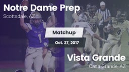 Matchup: Notre Dame Prep vs. Vista Grande  2017