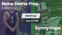 Matchup: Notre Dame Prep vs. Sunnyslope  2018