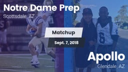 Matchup: Notre Dame Prep vs. Apollo  2018