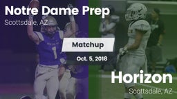 Matchup: Notre Dame Prep vs. Horizon  2018