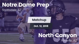 Matchup: Notre Dame Prep vs. North Canyon  2018
