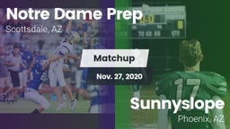 Matchup: Notre Dame Prep vs. Sunnyslope  2020